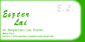 eszter lai business card